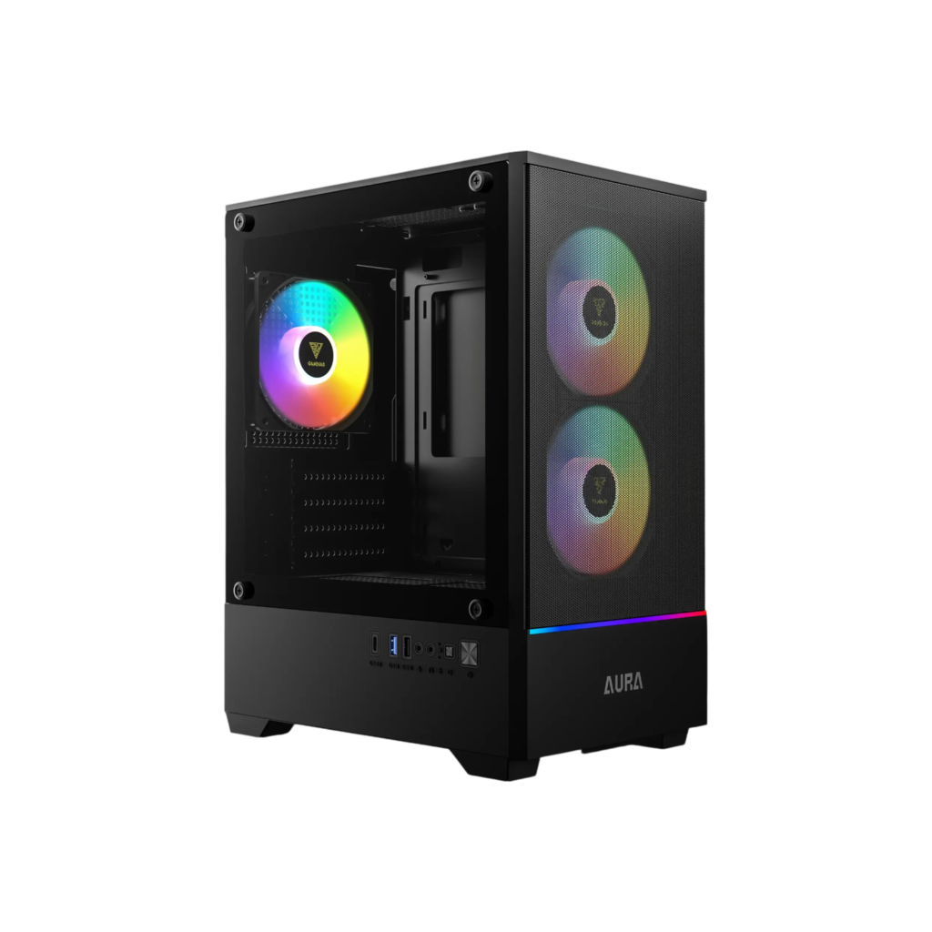 Gabinete GAMDIAS AURA GC103 | M-ATX, 3 FANS