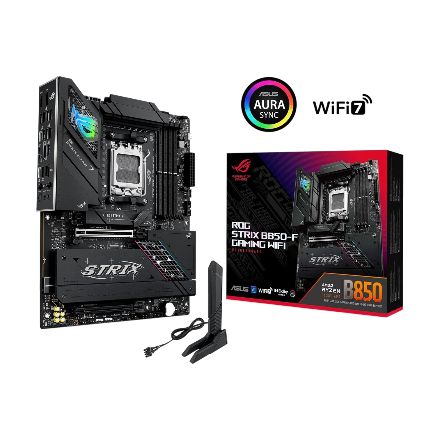 Placa Base ROG STRIX B850-F GAMING WIFI | ATX, AM5, DDR5