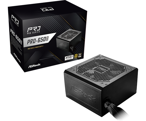 FUENTE DE PODER ASROCK PRO-650G PRO SERIES
