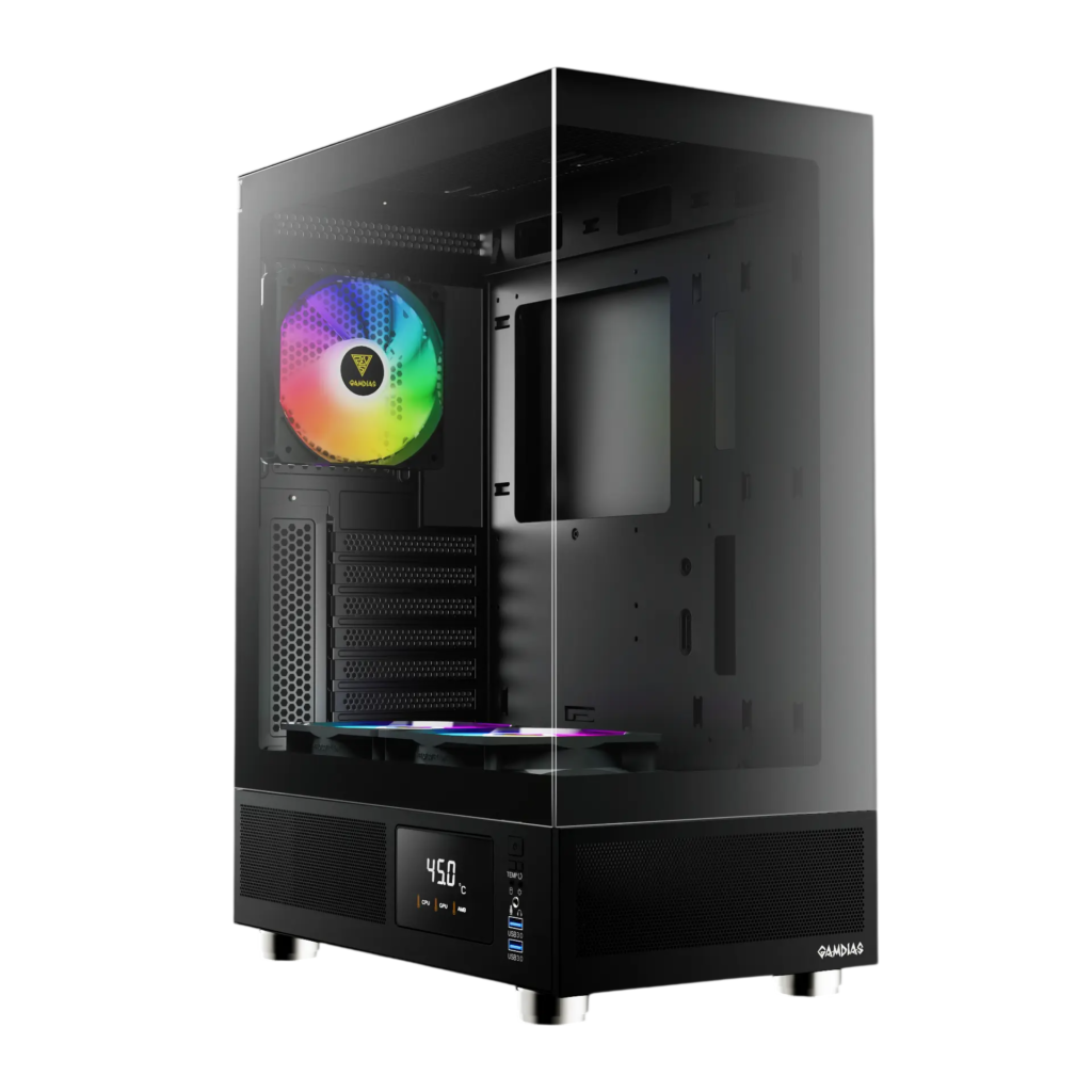 Gabinete GAMDIAS ATLAS E1 | ATX, 3 FANS