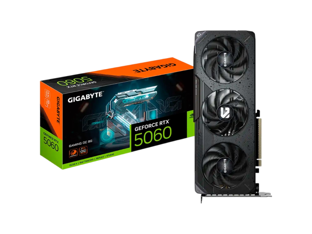 Tarjeta Gráfica GIGABYTE RTX 5060 GAMING OC 8GB | GDDR7, 3 FANS, 281mm