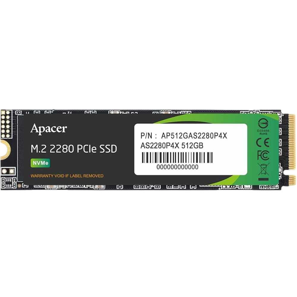 M.2 APACER AS2280P4X 512GB GEN 3, 2100MB/s