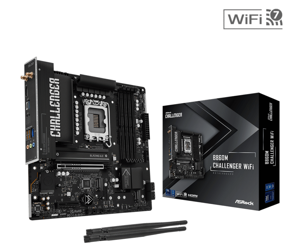Placa base ASRock B860M Challenger WiFi | M-ATX, LGA1851, DDR5