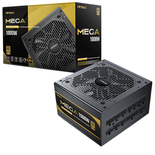 FUENTE DE PODER ANTEC MEGA1000 EC | 1000W, ATX 3.1, 80+ GOLD