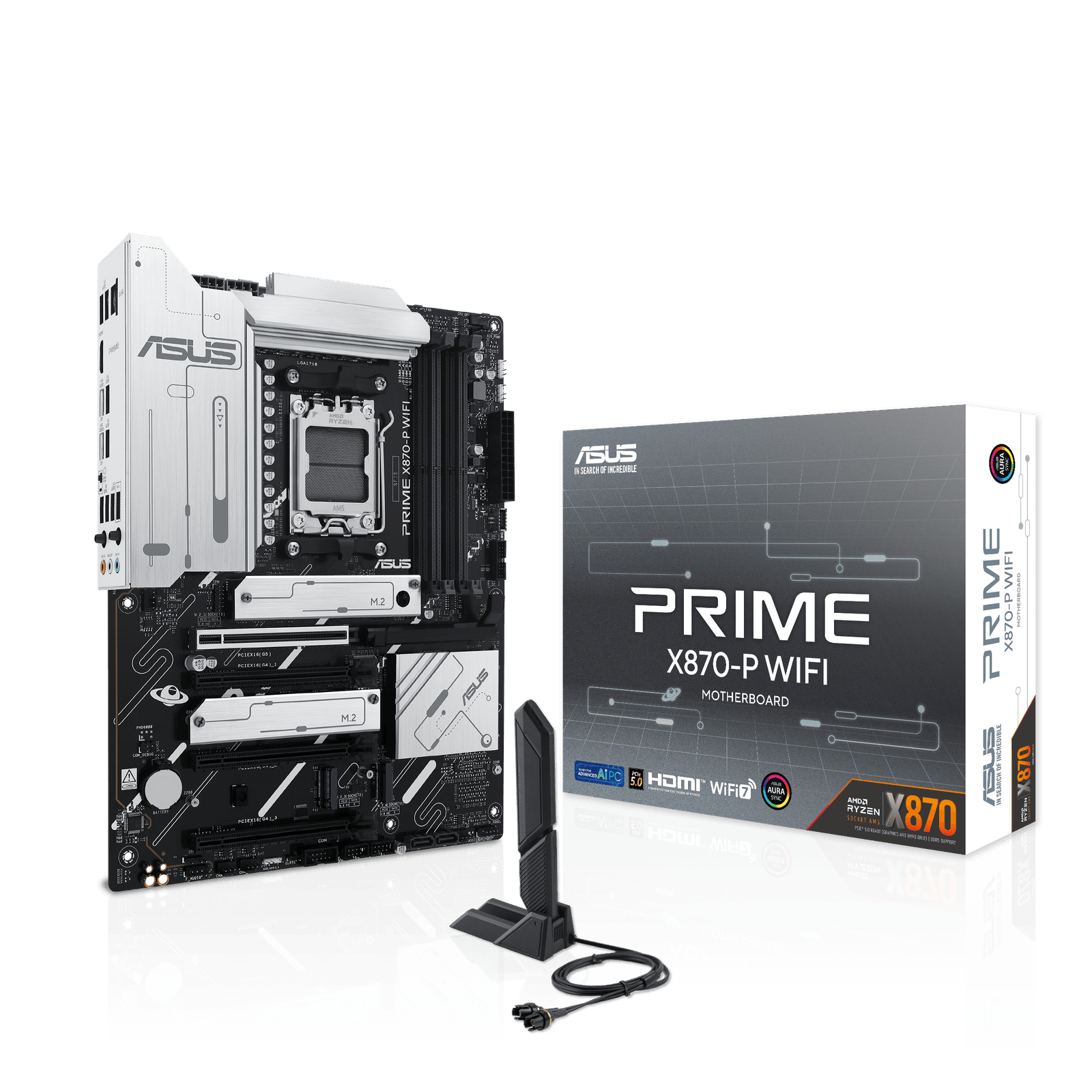 Placa Base ASUS Prime X870-P WiFi AMD  | ATX, AM5, DDR5