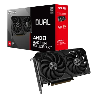 Tarjeta Video Asus DUAL RX9060XT 16GB OC 2 FANS