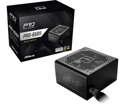 FUENTE DE PODER ASROCK PRO-650G PRO SERIES