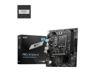 Placa Base MSI PRO B760M-E DDR5 | M-ATX, LGA1700, DDR5