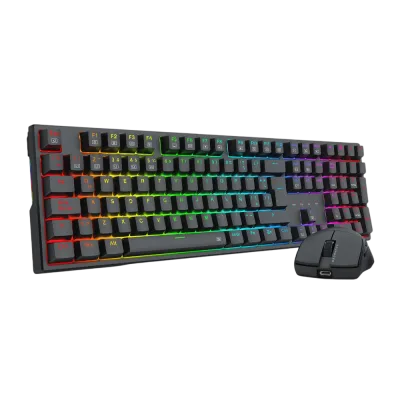 Combo REDRAGON S146 (Teclado TRUNDLE + Mouse K1NG) | Single Mode (USB)