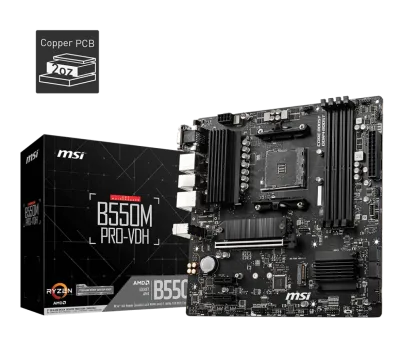 Placa Base MSI B550M PRO-VDH | M-ATX, AM4, DDR4