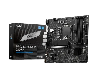 Placa Base MSI PRO B760M-P DDR4 | M-ATX, LGA1700, DDR4
