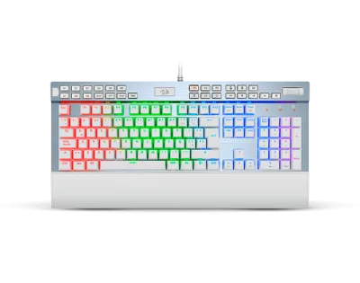 Teclado REDRAGON YAMA WHITE K550 | Purple Switch, Español, Single Mode (USB)