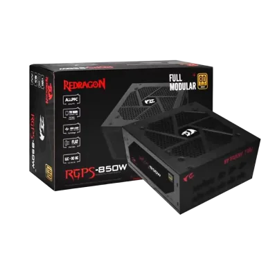 Fuente Real REDRAGON RGPS-850 V2 | 850W, 80+GOLD, MODULAR, ATX 3.1