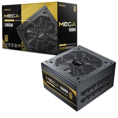FUENTE DE PODER ANTEC MEGA1000 EC | 1000W, ATX 3.1, 80+ GOLD